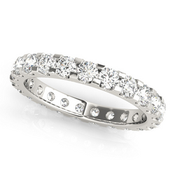 Eternity Band Or Blanc 14 Carats avec Diamant Fin – 0,20 carats