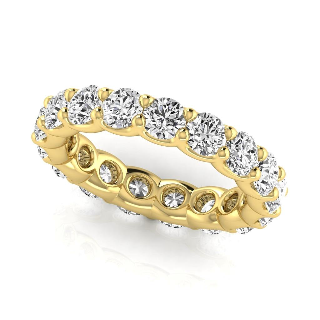 Diamant Fin Eternity Band 3,6 carats Or Jaune 14 Carats – vue principale