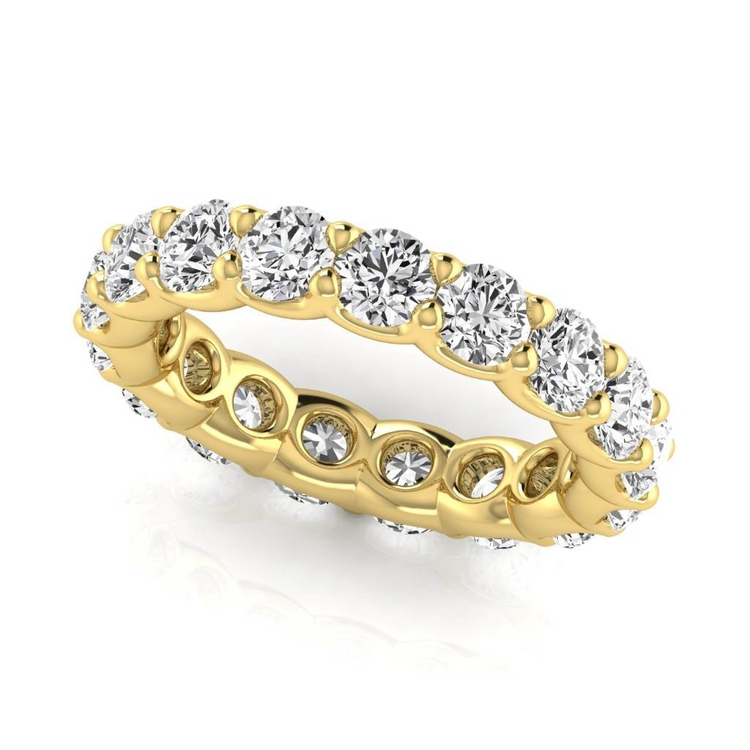 Diamant Fin Eternity Band 3,6 carats Or Jaune 14 Carats – vue principale