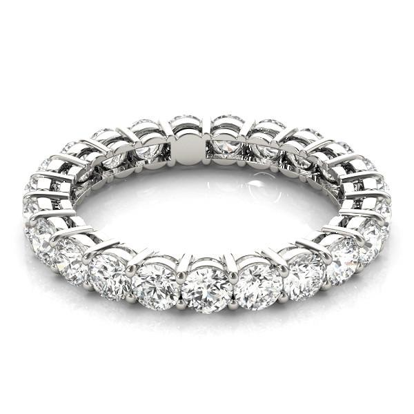 Artisanal Eternity Band 3,80 carats – vue de côté