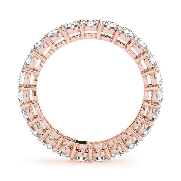 Eternity Band Or Rose 14 Carats avec Diamant – vue de face
