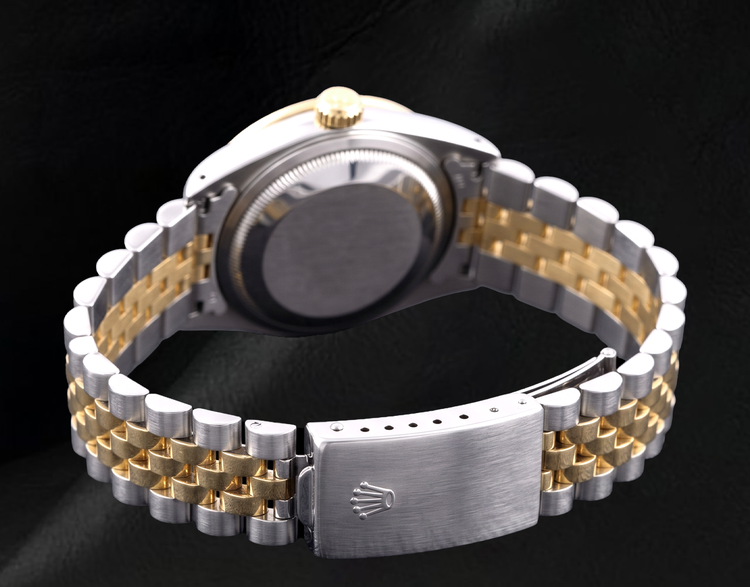 Montre Rolex Datejust 68273 31 mm Bicolore Cadran Argenté Diamants