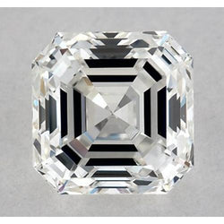 Diamant Asscher naturel de 3,25 carats, extrait de la terre, pureté F, VS1, très bonne taille