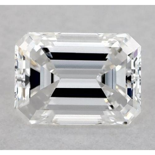 Diamant émeraude de 3,25 carats, non serti, couleur F, pureté VS1, très bonne taille.