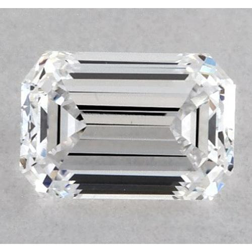 Diamant émeraude de 3,25 carats, non serti, couleur F, pureté VVS1, très bonne taille.