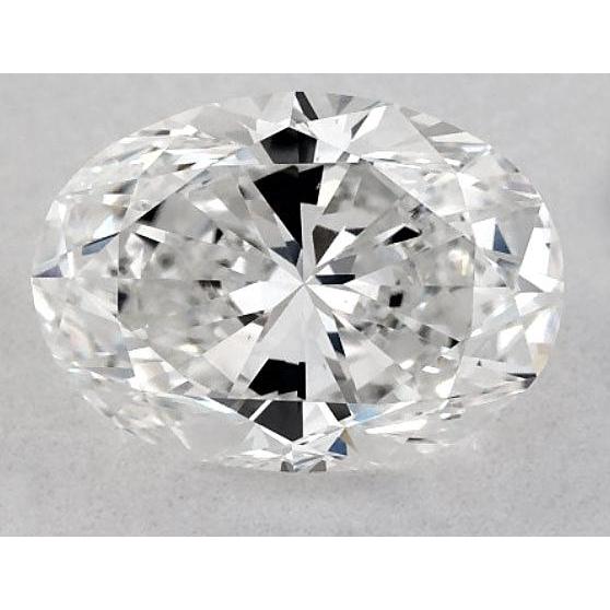 Diamant ovale de 3,25 carats, non serti, couleur F, pureté VS1, très bonne taille.