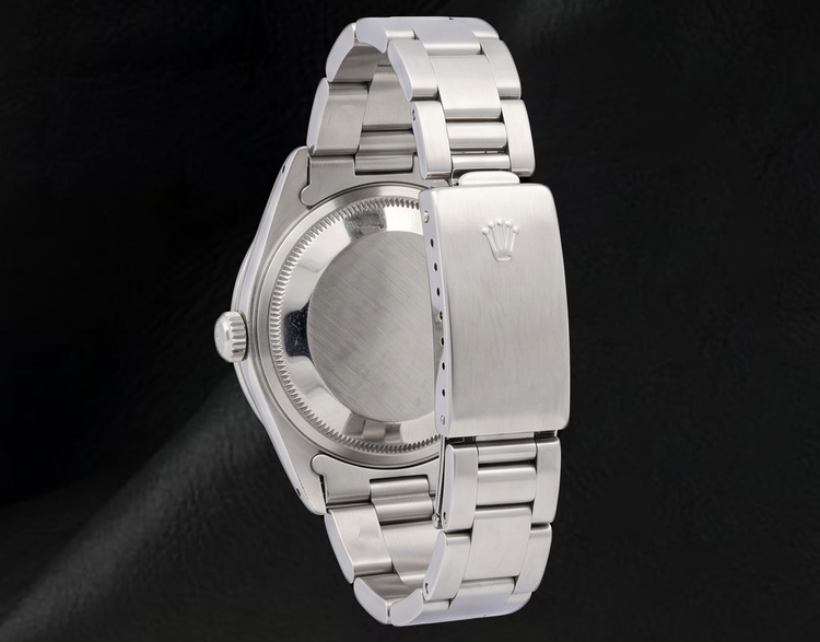 Montre Rolex 34 mm Bracelet Oyster 1500 Cadran Diamants Nacre Blanche