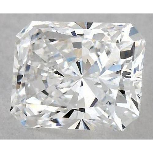 Diamant radiant de 3,5 carats, non serti, couleur E, pureté VS1, très bonne taille.