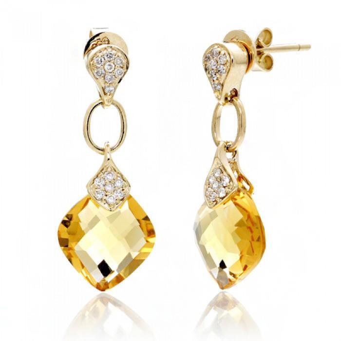 Signature Citrine Gemstone Earring 37,70 carats – vue principale