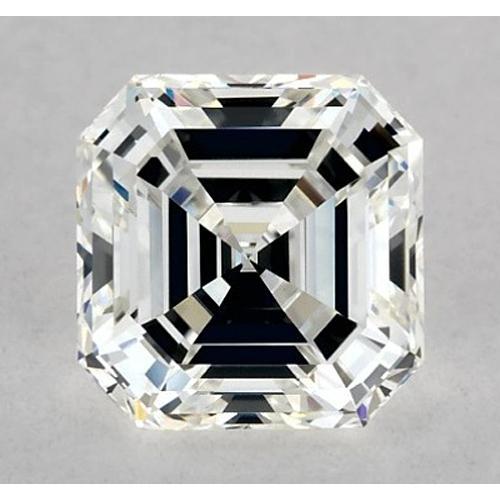 Diamant Asscher de 3,75 carats, non serti, couleur F, pureté VS1, très bonne taille.
