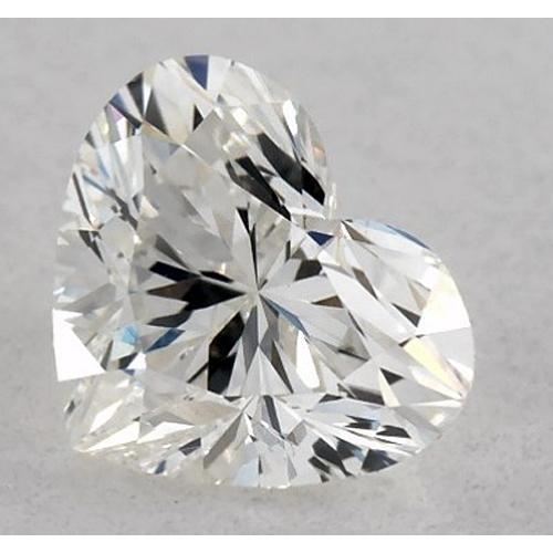 Diamant en forme de cœur de 3,75 carats, non serti, couleur F, pureté VS1, très bonne taille.