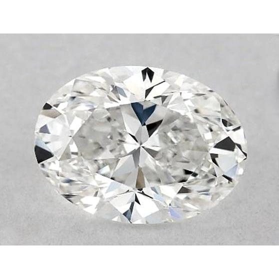 Diamant ovale de 3,75 carats, non serti, couleur F, pureté VS1, très bonne taille.