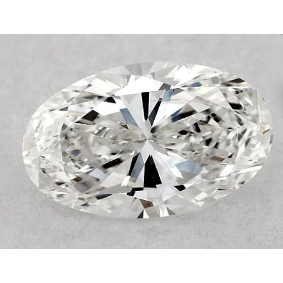 Diamant ovale de 3,75 carats, non serti, couleur F, pureté VVS1, très bonne taille.
