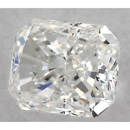 Diamant radiant de 3,75 carats, non serti, couleur F, pureté VS1, très bonne taille.