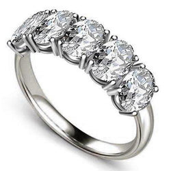 Diamant Fin Half Eternity Band fait main 3,75 carats |