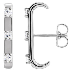 Brillant Pendants d'Oreilles 0,50 carats – Or 14K Blanc