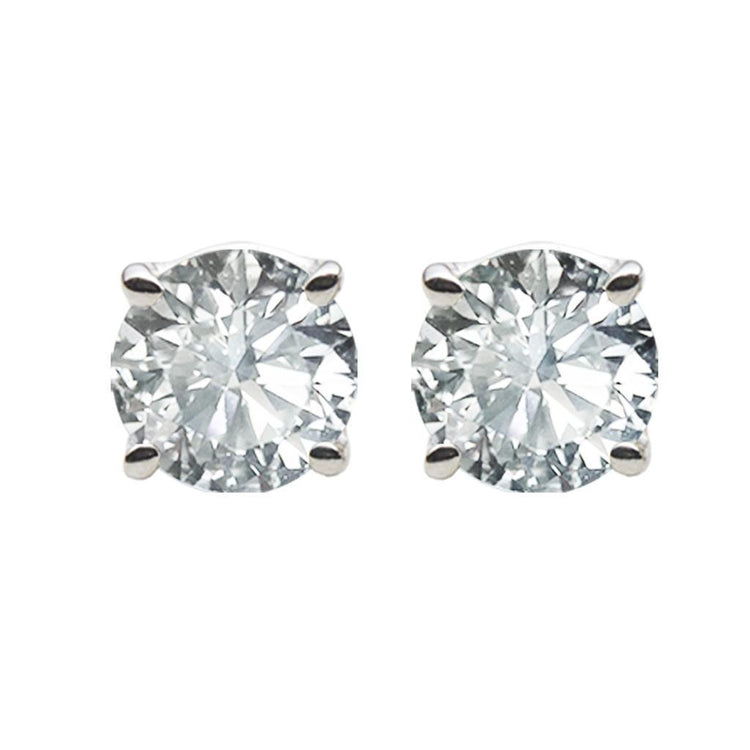 3.00 Ct Superbes Boucles D'Oreilles Rondes Réel Diamants Taille Brillante