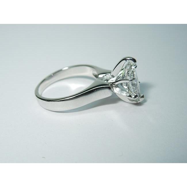 3.01 Carats Bague Solitaire Réel Diamant Marquise Femme Bijoux Nouveau