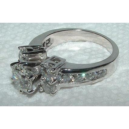 3.25 Carats Bague De Fiançailles Réel Diamant Style Antique