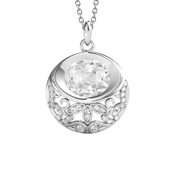 3.50 carats Pendentif Réel diamant rond