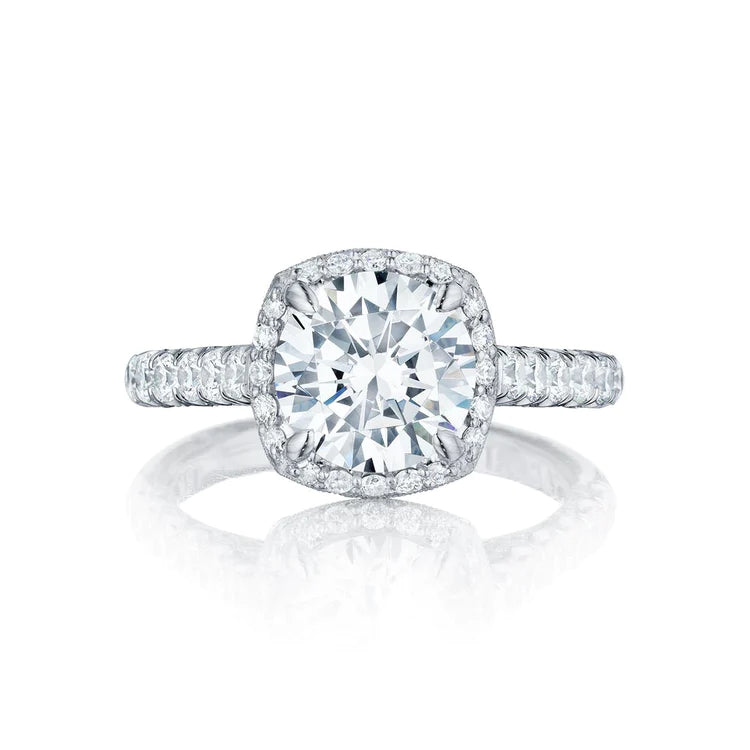 3.55 Carats Halo Authentique Diamond Ring Or Blanc 14K