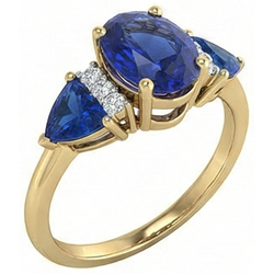Bague Saphir Naturel 4.26 Carats