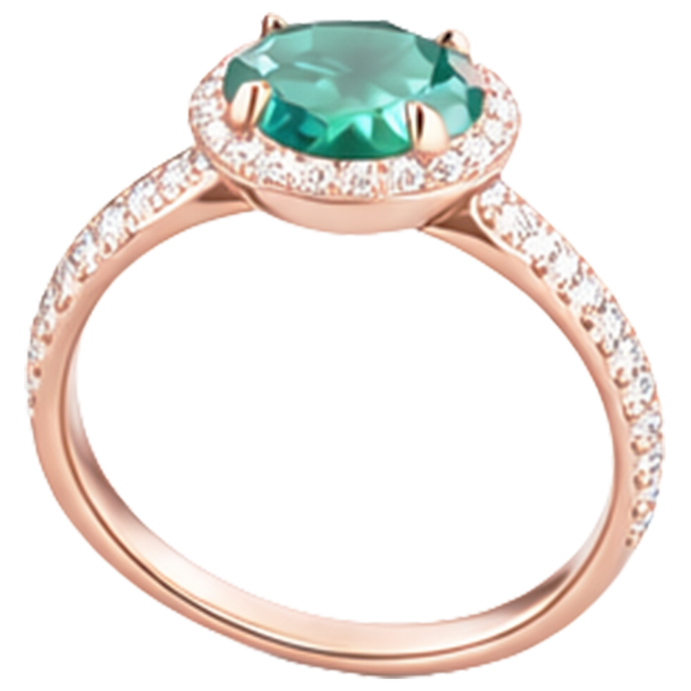 naturel diamant 4.40carats bague vue de dessus