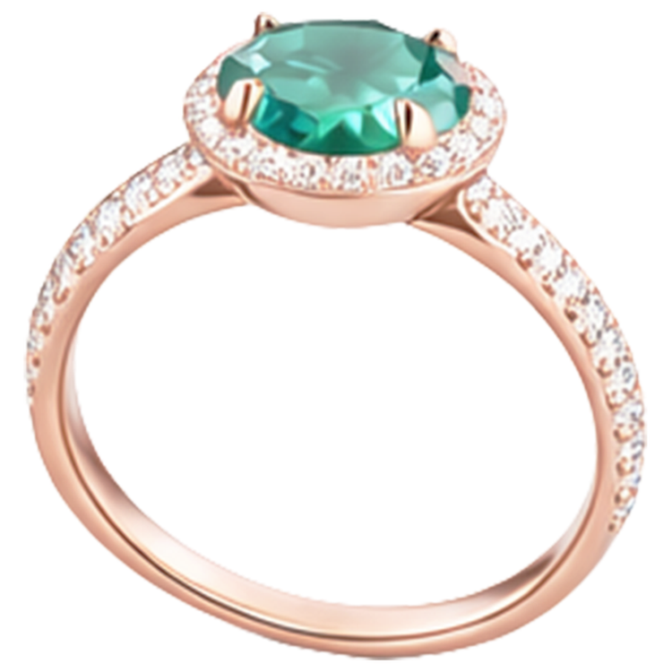 naturel diamant 4.40carats bague vue de dessus