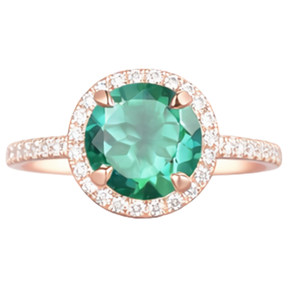 naturel diamant 4.40carats bague vue de profil