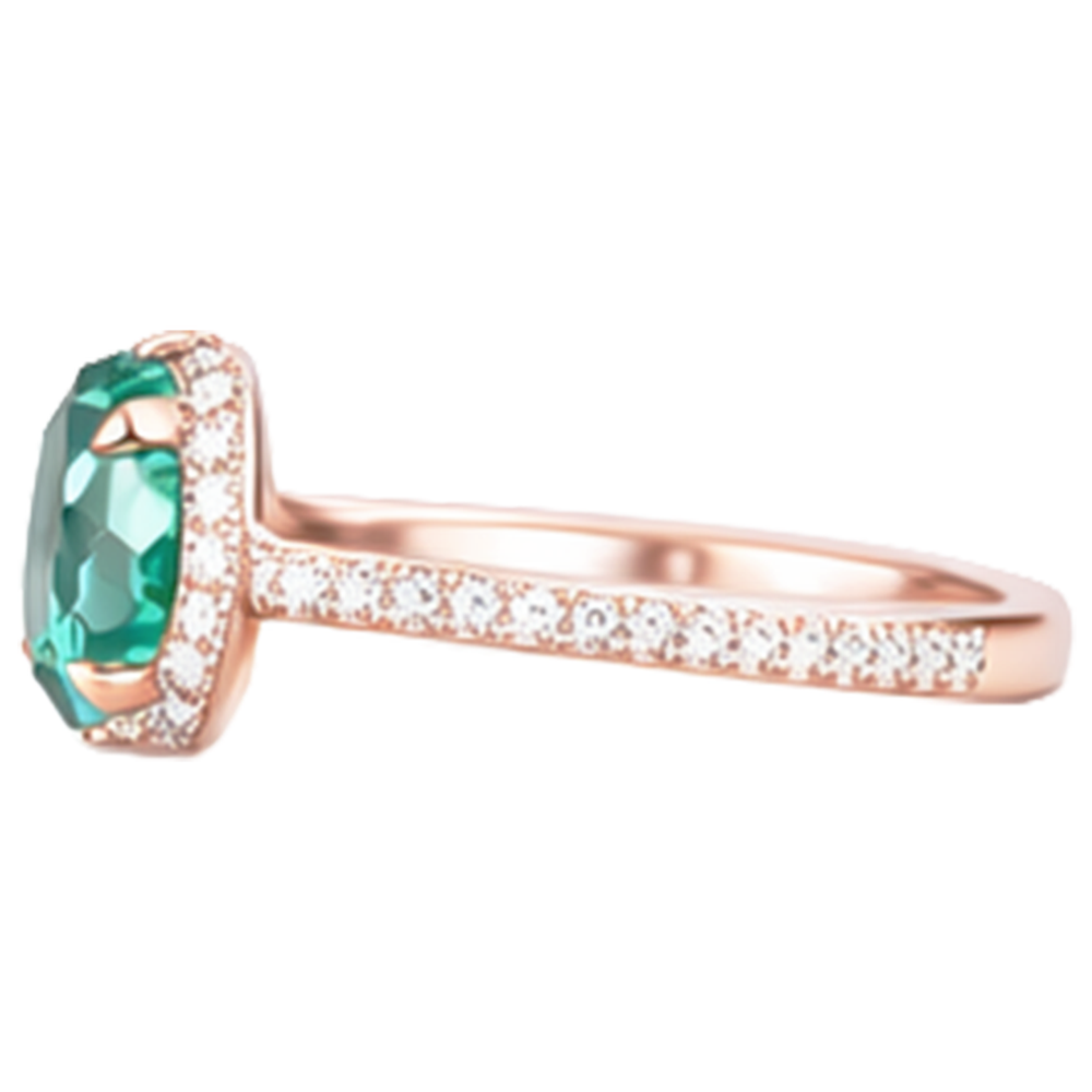 naturel diamant 4.40carats bague sur blanc