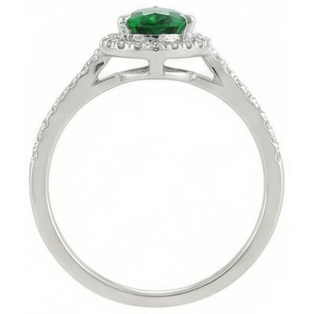 naturel pear diamant 4.50carats bague vue de profil