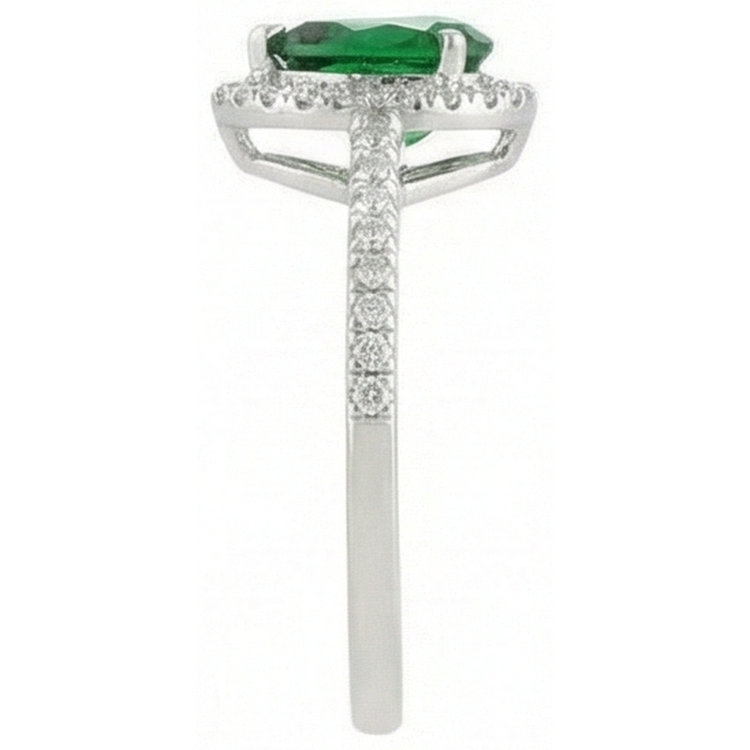 naturel pear diamant 4.50carats bague vue de dessus