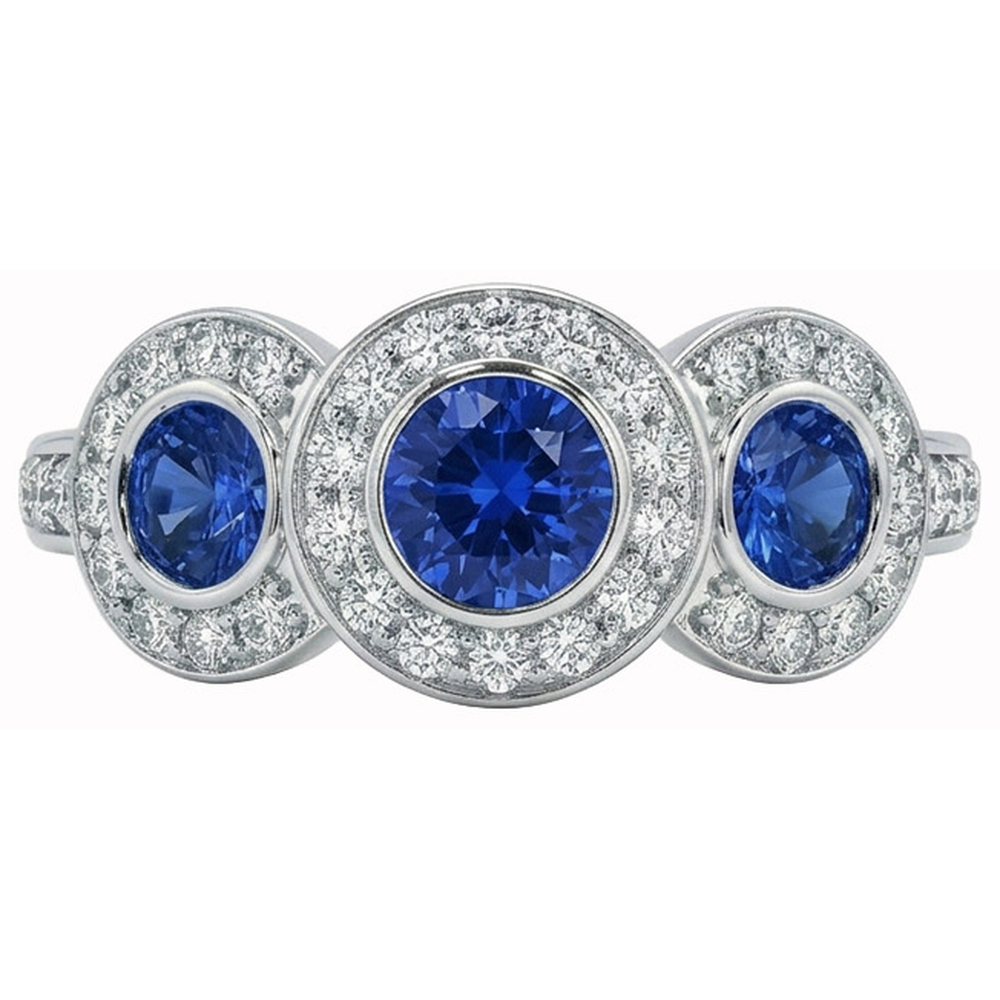 naturel cushion diamant 4.50carats bague vue de dessus