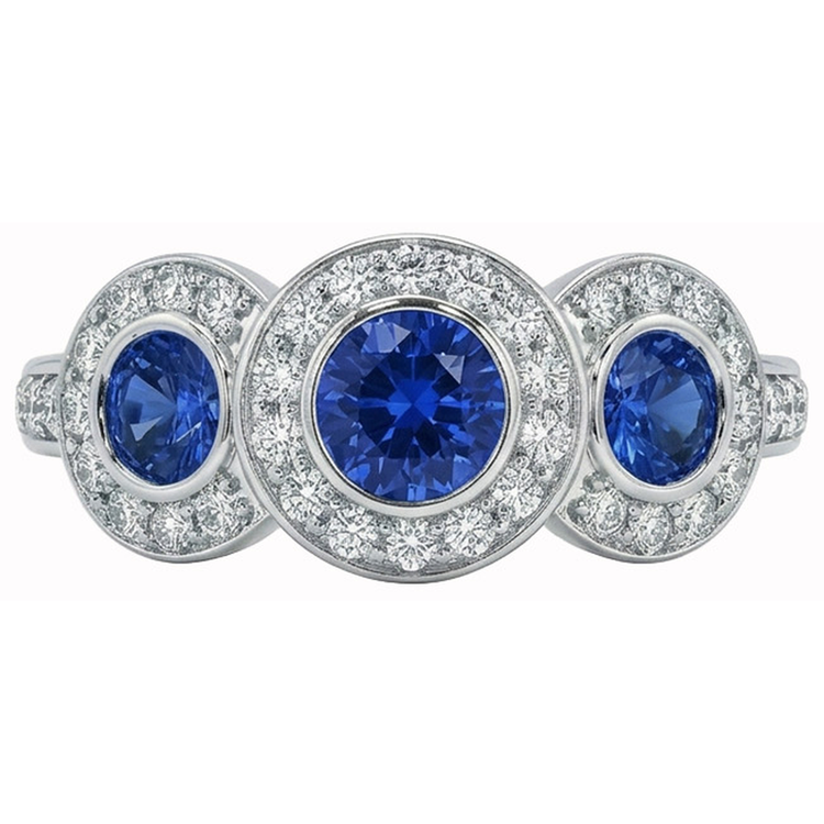 naturel cushion diamant 4.50carats bague vue de dessus