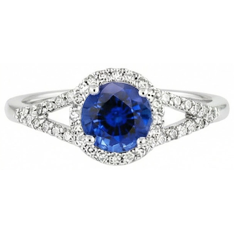 naturel round diamant 4.51carats bague détail rapproché