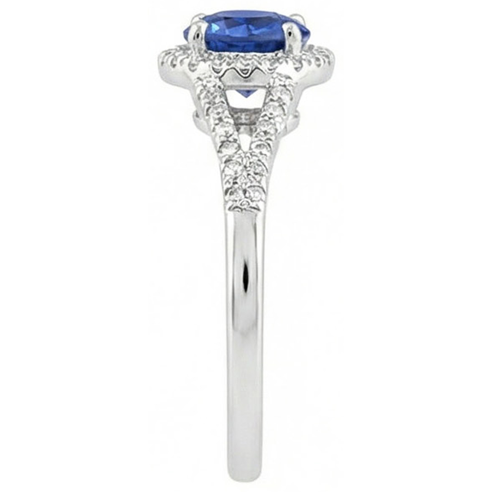 naturel round diamant 4.51carats bague vue de dessus