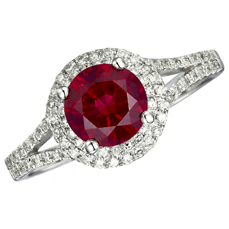 naturel diamant 4.80carats bague vue de face