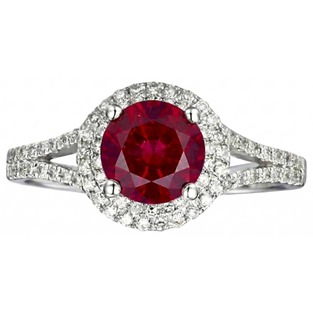 naturel diamant 4.80carats bague angle de côté
