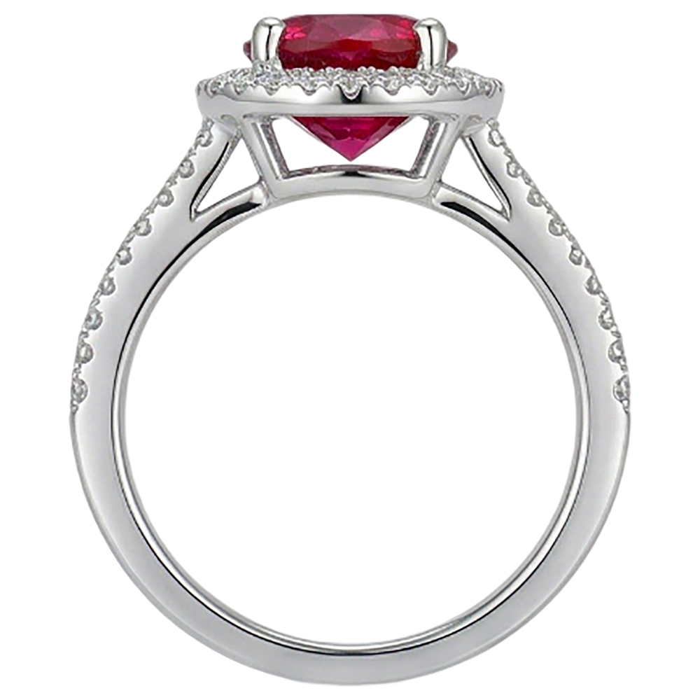 naturel diamant 4.80carats bague vue de dessus