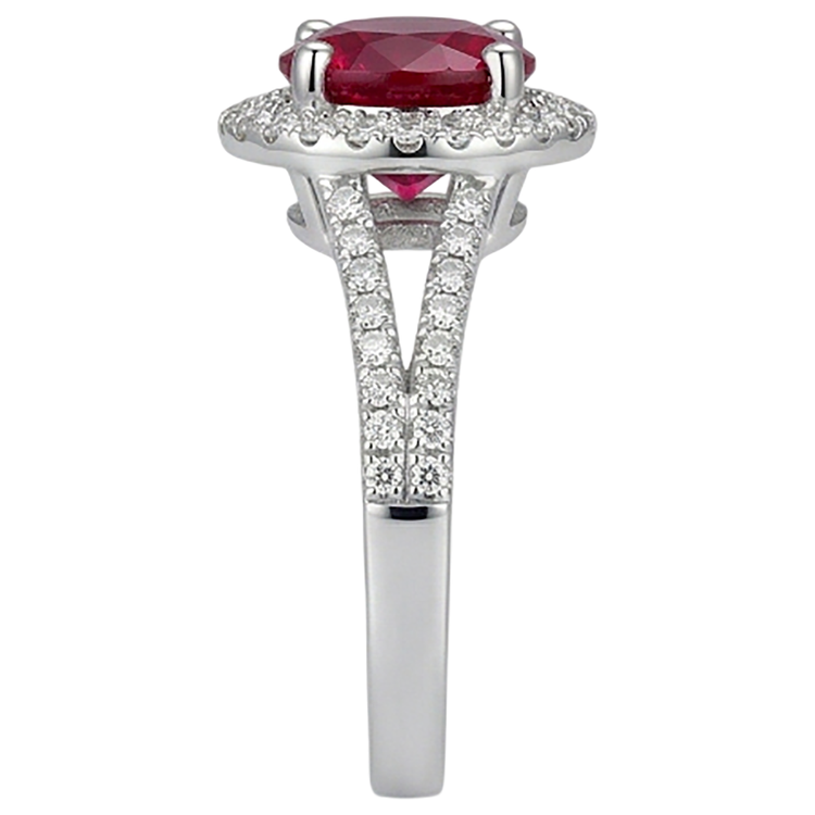 naturel diamant 4.80carats bague vue de profil