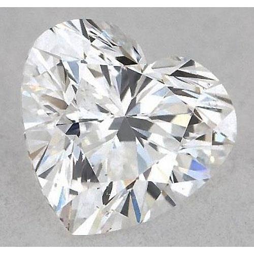 Diamant en forme de cœur de 4 carats, non serti, couleur F, pureté VS1, très bonne taille.