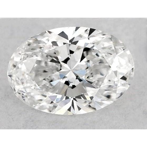 Diamant ovale de 4 carats, non serti, couleur F, pureté VS1, très bonne taille.