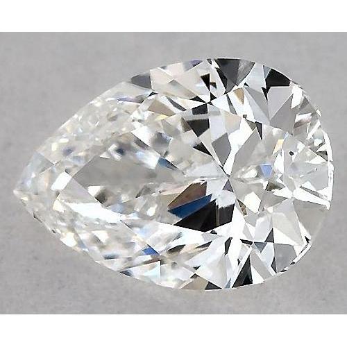 Diamant poire de 4 carats, non serti, couleur F, pureté VVS2, très bonne taille.