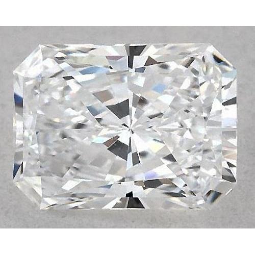 Diamant radiant de 4 carats, non serti, couleur E, pureté VVS1, très bonne taille.