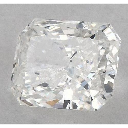 Diamant radiant de 4 carats, non serti, couleur F, pureté VS1, très bonne taille.