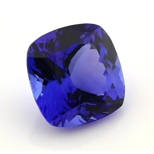 Tanzanite Bleue Loose Sapphires Natural 4-carats Gold – vue principale