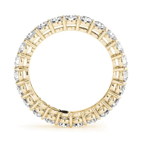 Diamant Eternity Band 4,50-carats Or 14K Jaune – vue de face