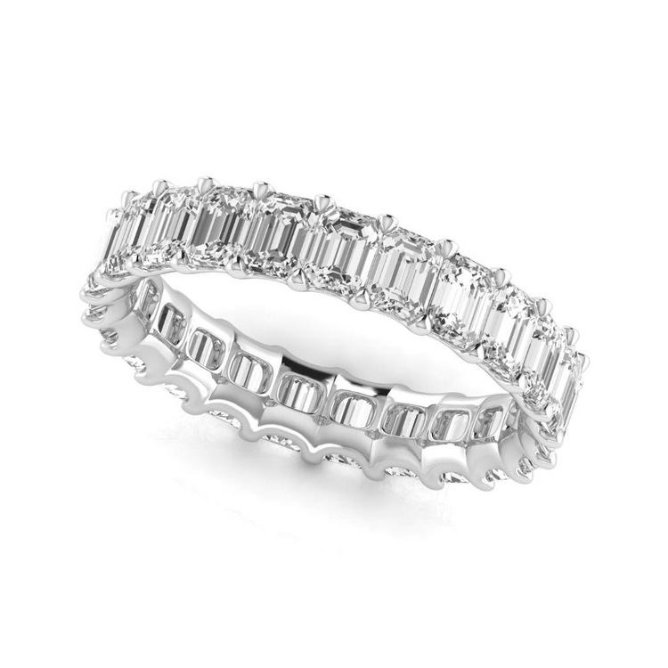Diamant Fin Eternity Band – vue de côté