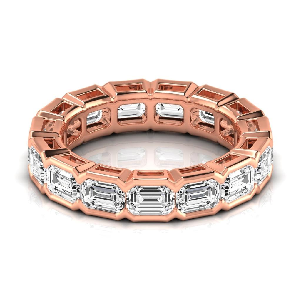 Brillant Eternity Band 0,33-carats Or 14K Rose – vue de face