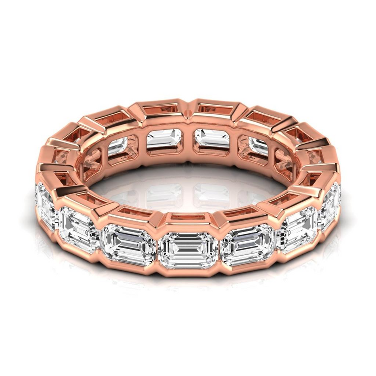 Brillant Eternity Band 0,33-carats Or 14K Rose – vue de face